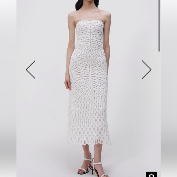 Jonathan Simkhai Elise Crochet Midi dress